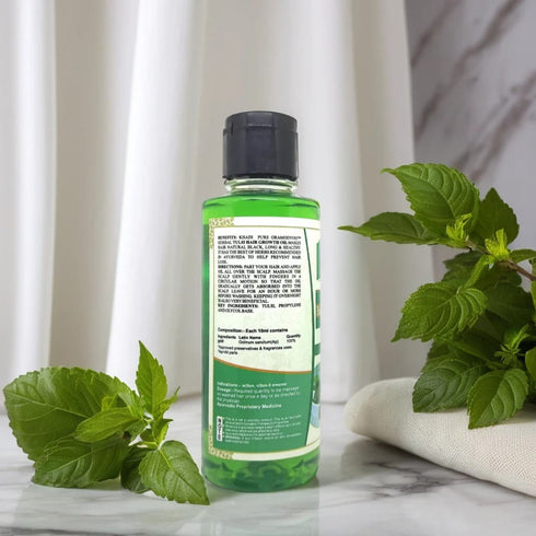 Khadi Pure Herbal Tulsi Hair Growth Oil 210ml